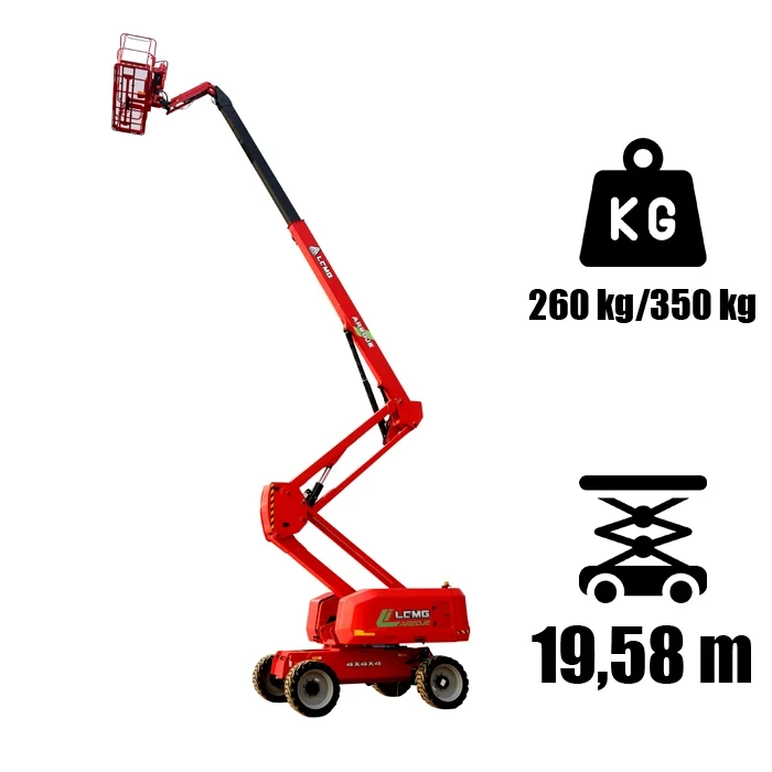 LGMG AR20JE - Li-Ion - elektromos üzemű karos személyemelő